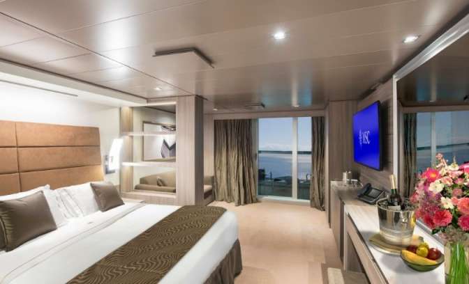 Yacht Club Deluxe Suite op de MSC Seaview